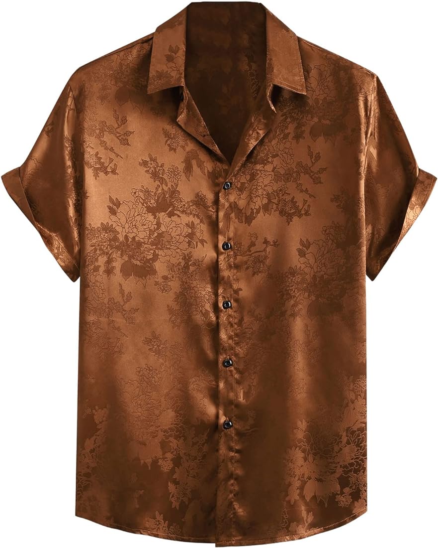 Mens night out satin shirt ,plus size, regular size